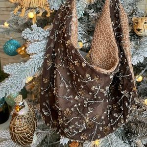 Renee Christopher Beaded Scarf Necklace. One of a kind